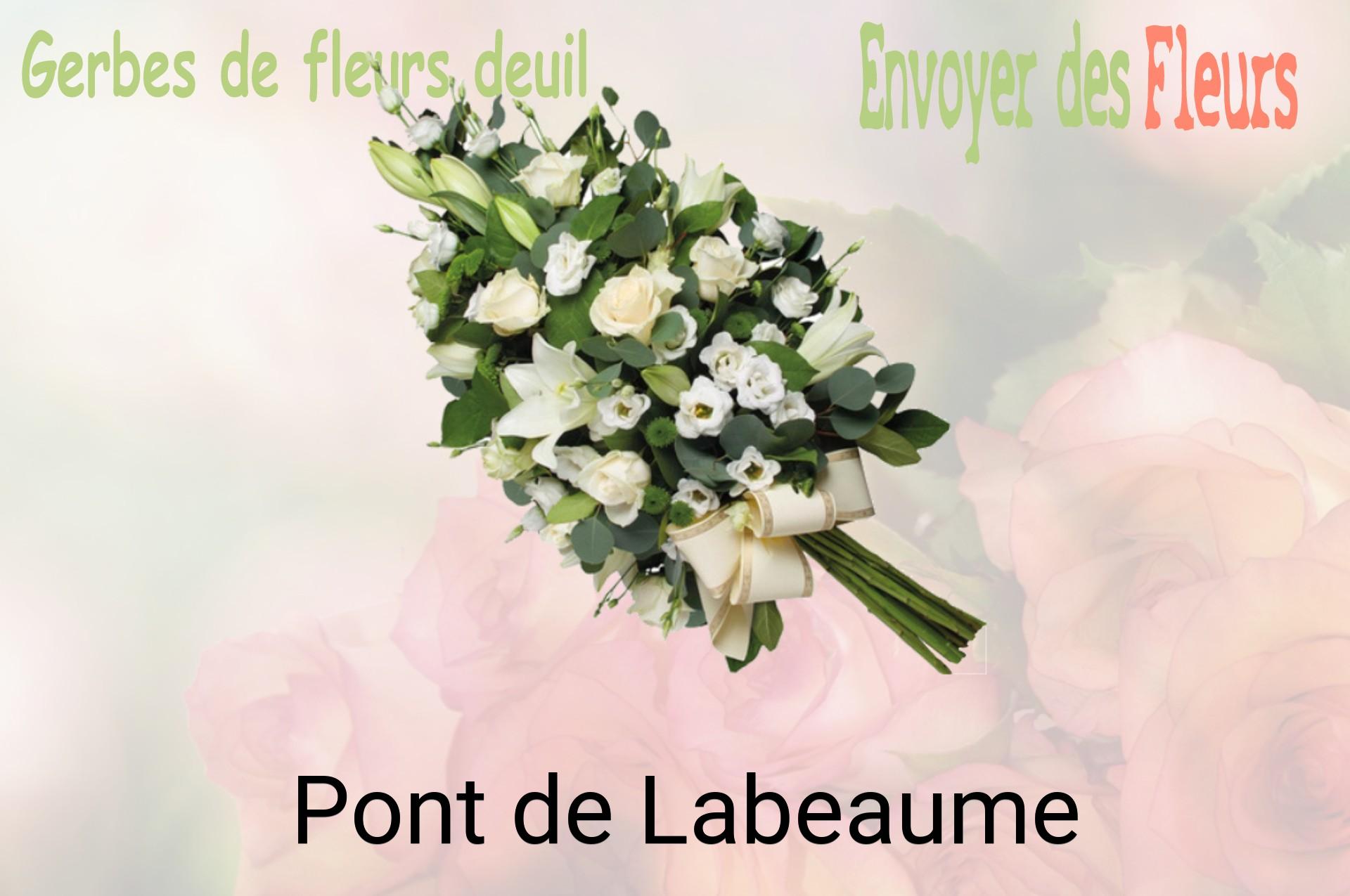 Gerbe de fleurs de deuil livrée à Pont-de-Labeaume